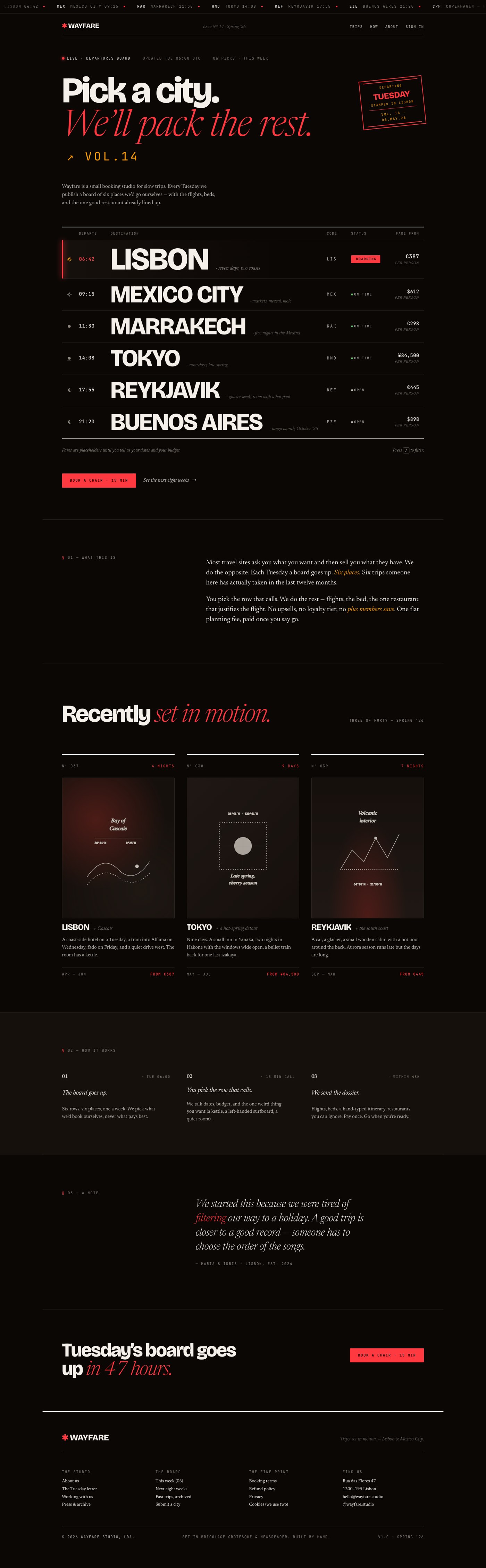 Wayfare — sample website by Valencia Media Lab